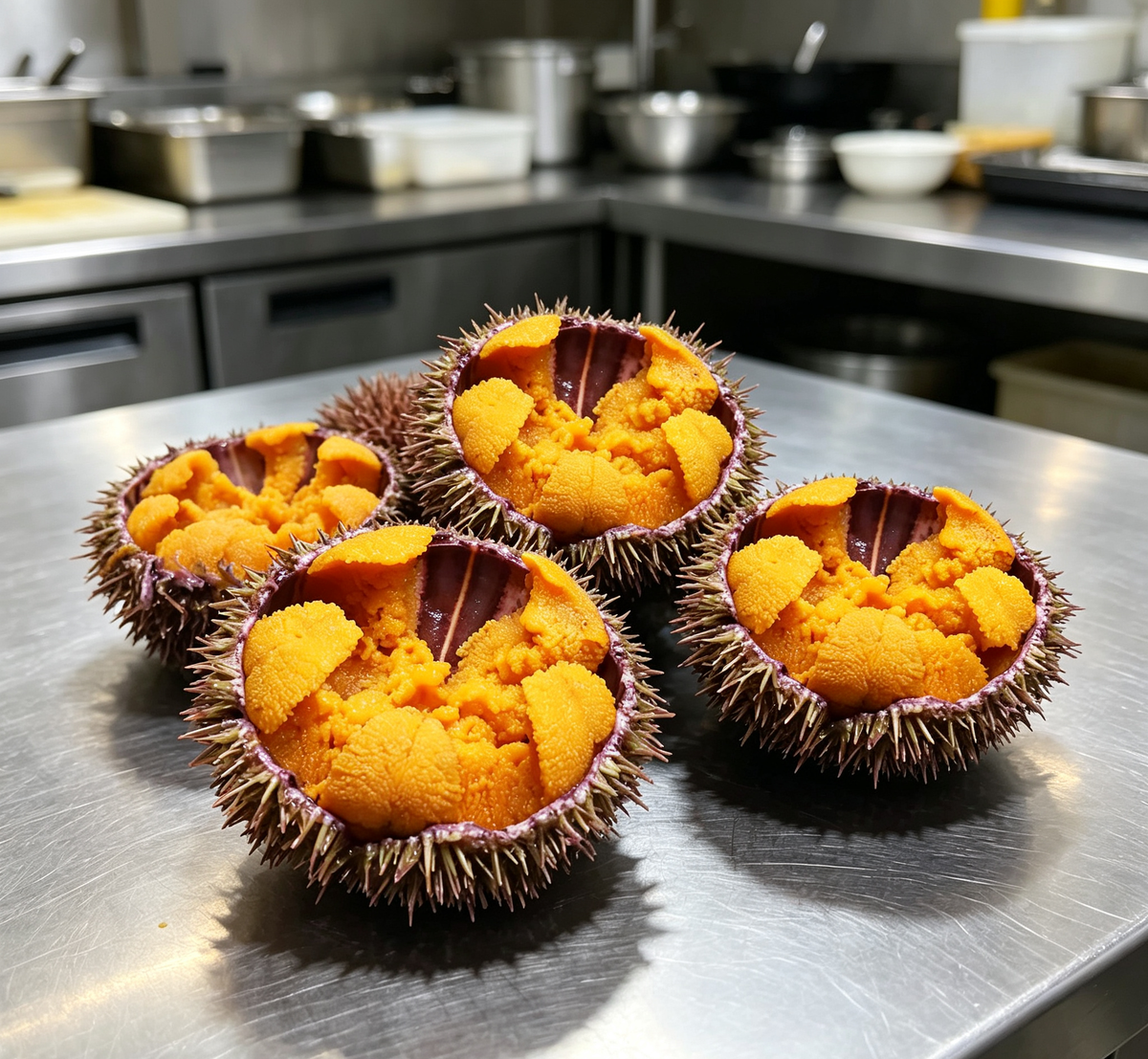 Fresh Sea Urchin Cups